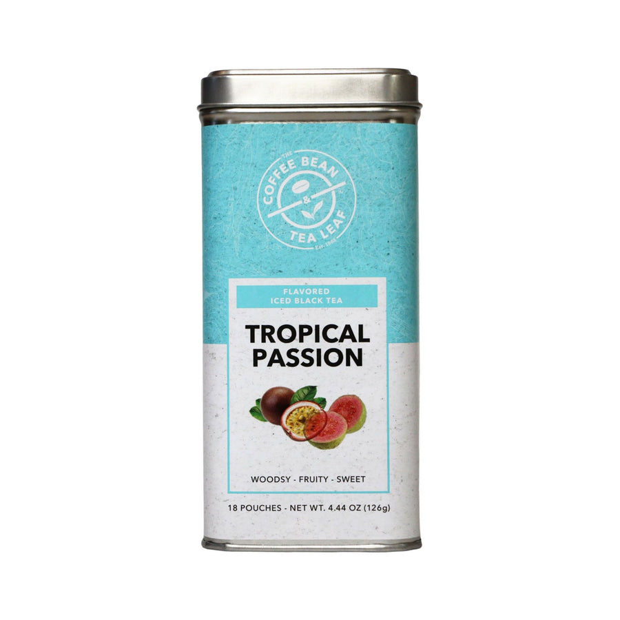 tropical passion iced tea pouches from The Coffee Bean & Tea Leaf