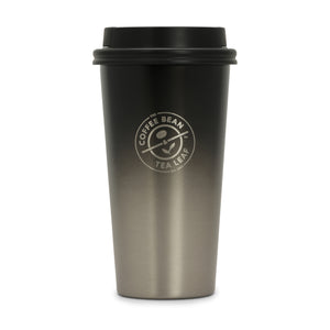 14oz Stainless Steel Tumbler w/ Push Lid (Black Gradient)