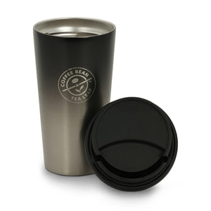 14oz Stainless Steel Tumbler w/ Push Lid (Black Gradient)