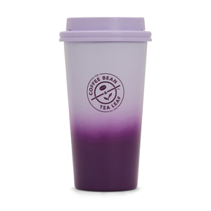 14oz Stainless Steel Tumbler w/ Push Lid (Purple Gradient)