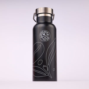 17oz Water Bottle with Ring Handle (Black)