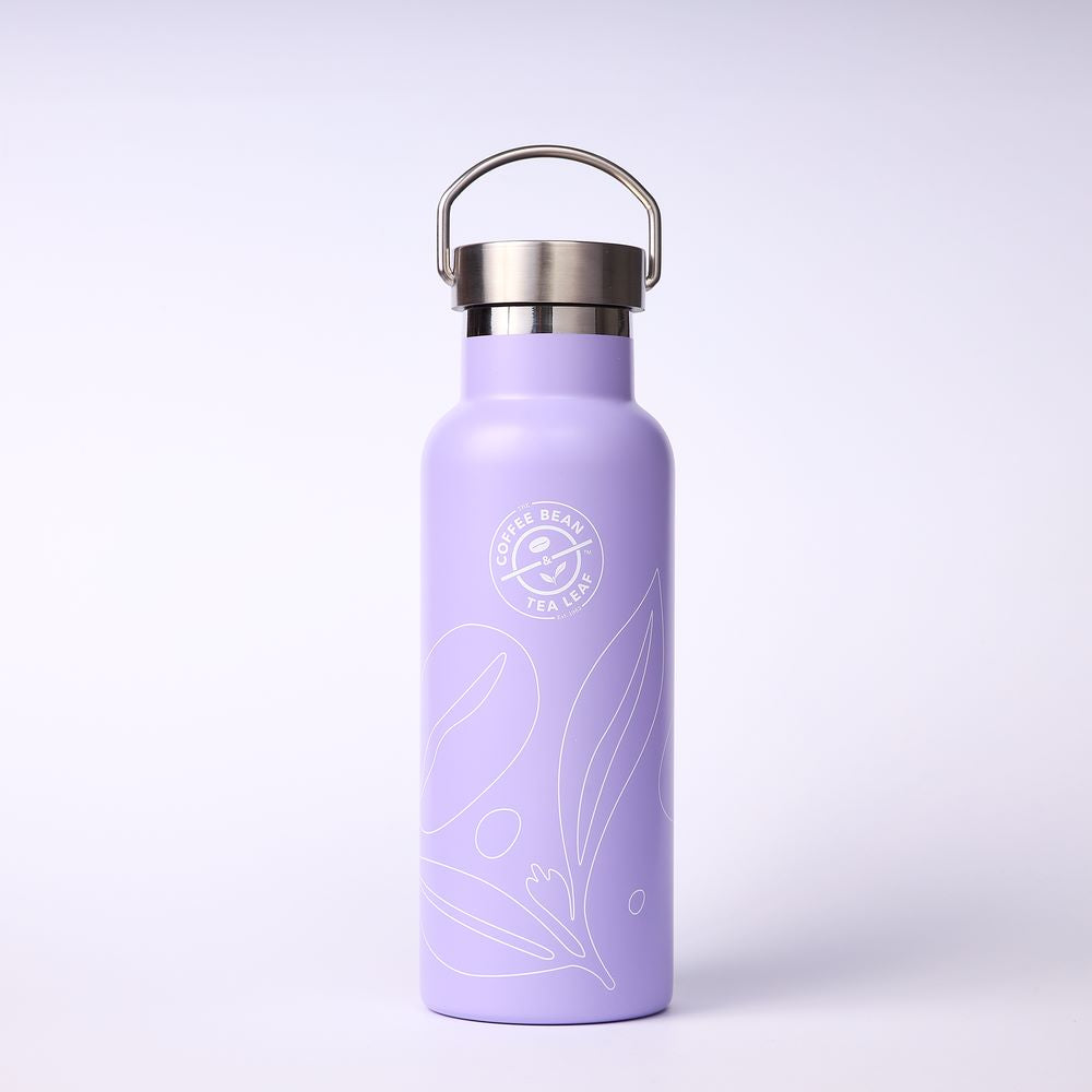 Premium Stainless Steel Water Bottle, Hibiscus Design, Extra Lid, 22oz -  Integrity Bottles