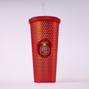 22oz Studded Cold Cup (Holiday Red)