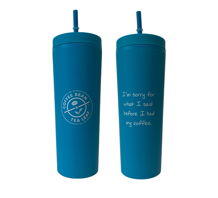 17oz Acrylic Double Wall Tumbler w/ Straw (Booster Blue)