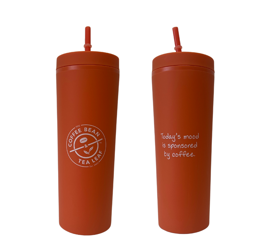 17oz Acrylic Double Wall Tumbler w/ Straw (Buzzer Orange)