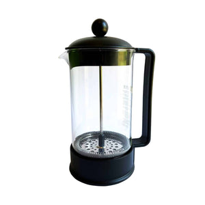 Clear French Press with Black Handle - The Bodum Brazil French Press 8 Cup Coffee Maker at The Coffee Bean & Tea Leaf 34 fl oz 1l