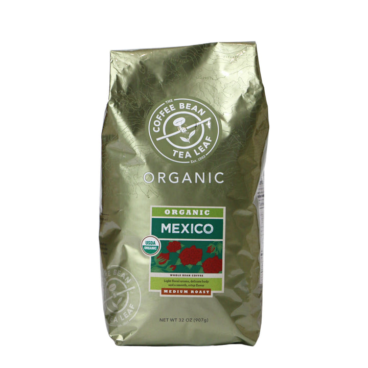 Mexico Organic whole bean medium roast coffee, 32oz (2lb) bag - Front side