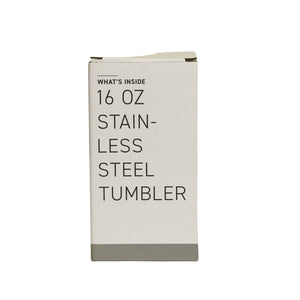 stainless steel tumbler 16oz box