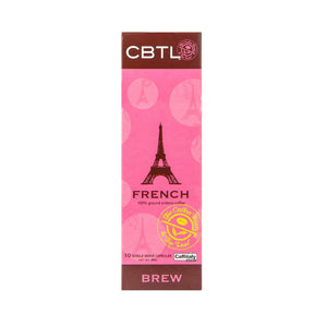 CBTL French Coffee Capsules Single Serve Pods from The Coffee Bean & Tea Leaf 10ct Box
