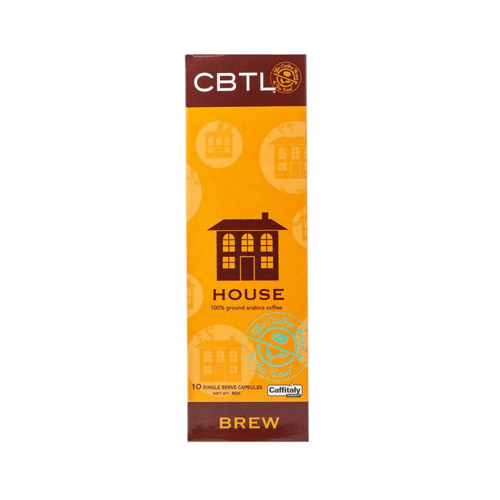 CBTL House Coffee Capsules Single Serve Pods from The Coffee Bean & Tea Leaf 10ct Box