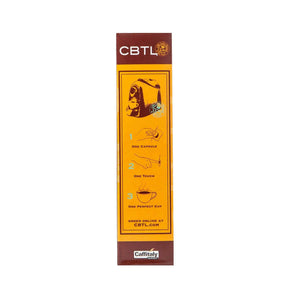 CBTL House Coffee Capsules Single Serve Pods from The Coffee Bean & Tea Leaf 10ct Box - Side 1