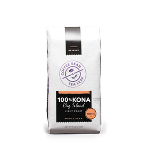 Kona Coffee Beans 100% Light Roast 8oz bag by The Coffee Bean & Tea Leaf