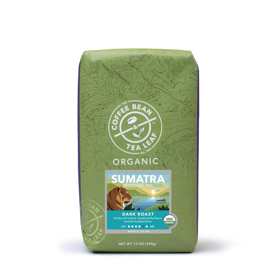 Organic Sumatra Mandheling Single Origin Dark Roast Whole Bean Coffee 12oz bag by The Coffee Bean & Tea Leaf